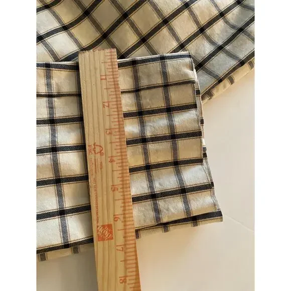 Anthropologie Essential Slim Ankle Pants Size 8 White Black Grid Pattern EUC - Picture 5 of 7